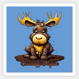Chocolate Mousse Moose Magnet